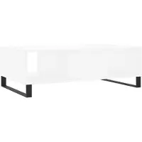 Syfax Mesa de centro madera de ingeniería blanco 104x60x35 cm