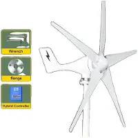 OEM Generador eólico, potencia: 2000W, 12V, diseño de eje horizontal, con control híbrido