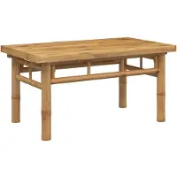 Syfax Mesa de centro de bambú 70x40x35 cm