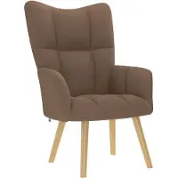 Syfax Sillón de relax de tela marrón