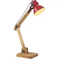 Syfax Lámpara de escritorio rojo desgastado 25 W E27 23x18x96 cm