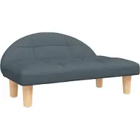 Syfax Cama para perros de tela gris oscuro 70x52x30 cm
