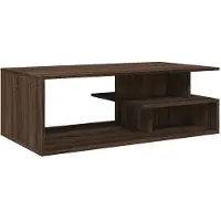 Syfax Mesa de centro madera ingeniería marrón roble 102x55x35 cm