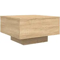 Syfax Mesa de centro madera de ingeniería roble Sonoma 55x55x31 cm