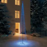 The Living Store El Árbol de Navidad "", forma cónica, 752 luces LED, decoración azul, 160x500 cm
