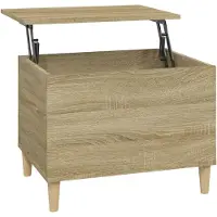 Syfax Mesa de centro madera contrachapada roble Sonoma 60x44,5x45 cm