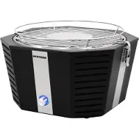 Syntrox Germany Parrilla para balcón, modelo Molami | Parrilla de mesa con sistema de ventilación activa, marca BBG Grill