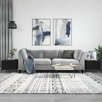 Prolenta Maison Exclusive - Juego de dos mesas auxiliares, color , 50x50x40 cm, fabricadas en material de madera