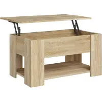 Syfax Mesa de centro madera de ingeniería roble Sonoma 79x49x41 cm