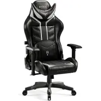 Diablo Chairs Silla de juego Diablo X-Ray, silla de oficina, silla para escritorio infantil, silla de escritorio, con reposabrazos, diseño ergonómico. Color: y blanco, tamaño pequeño