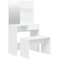 Syfax Juego de tocador blanco 74,5x40x141 cm