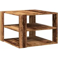 Syfax Set mesas de centro madera ingeniería envejecida 58x58x40 cm