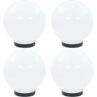 Syfax Lámparas de bola LED 4 unidades esféricas PMMA 20 cm