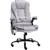 Syfax Silla de oficina de terciopelo gris claro