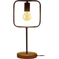 Rabalux 3219, lámpara de mesa Rufin, casquillo E27, color marrón-, estilo industrial, 43 cm