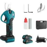 OEM Sierra telescópica a batería, con mango ajustable, corte eficiente. Incluye 2 baterías. Marca: Blau