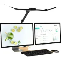 OEM Lámpara de escritorio, con brazos ajustables, luz LED regulable, color negro, 24W