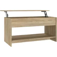 Syfax Mesa de centro madera de ingeniería roble Sonoma 102x50x52,5 cm