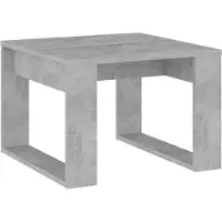 Syfax Mesa de centro madera de ingeniería gris hormigón 50x50x35 cm