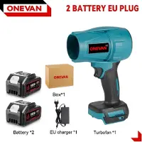 StarTech.com Soplador eléctrico de hojas - Turbina de alta potencia - Motor sin escobillas - 2000–3999 W - Inalámbrico - Incluye 2 baterías de 588VF - Cargador para la Unión Europea - 200 m/s - Color naranja