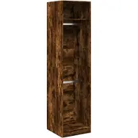 Syfax Armario de madera de ingeniería roble ahumado 50x50x200 cm