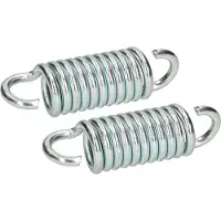 KOTARBAU 2 x Resortes de Columpio, Resorte de Hamaca, Resorte para Colgar 5 mm, Resorte de Acero galvanizado, oscilante, Resortes para hamacas, Columpios, sillas de porches, Ganchos de suspensión, 2