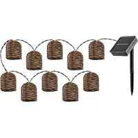 Rabalux . Guirnalda de luces LED solares decorativas Rupit, 5 metros, 10 LEDs, 0,6W, IP44, modelo 77047