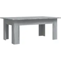 Syfax Mesa de centro de madera contrachapada gris Sonoma 100x60x42 cm