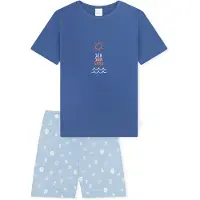 Schiesser Pijama ' Kids Nightwear ' azul claro / azul oscuro