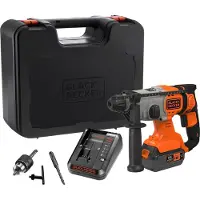 Black & Decker BCD900M1K-QW, SDS Plus, negro, rojo, 1,8 cm, 1880 RPM, 1,3 cm, 2,5 cm