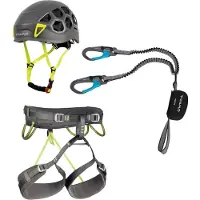 C.A.M.P. - Kit Ferrata Kinetic Rewind Pro Energy - Set de escalada size S, gris