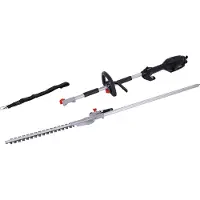 Scheppach Tijera de seto telescópica eléctrica ETHT1000 | Motor de 1000W | Cabezal giratorio de 135° | 10 niveles de ajuste | Grosor de corte de 20 mm | Longitud total de 2590 mm