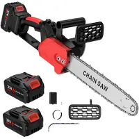 OEM Sierra de cadena, motor sin escobillas, comodidad inalámbrica, 3500W, 2 baterías