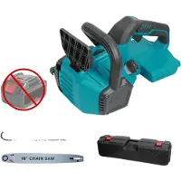 OEM Sierra eléctrica de cadena, con espada de 16 pulgadas, sistema de lubricación automático y 2 baterías