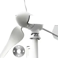 OEM Turbina eólica, 3 aspas, alta eficiencia en la conversión de energía, solo turbina eólica, color blanco, 12V