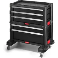 Keter Cajonera para herramientas 17199301, 5 cajones, con ruedas, 562x289x502 mm