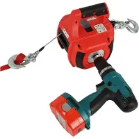 Berger & Schroeter : Cabrestante eléctrico 31717. Capacidad de tracción estática: 225 kg. Funciona con batería