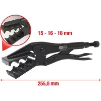 Ks Tools , alicates para carrocería, modelo 450.0352, con medidas de 15 mm, 16 mm y 18 mm, longitud de 255 mm, fabricados en acero cromo-molibdeno, peso: 636 g