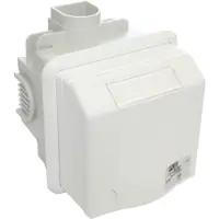 Pce Enchufe empotrado para instalación en pared, CEE, 32A, IP44, 5 polos, color blanco