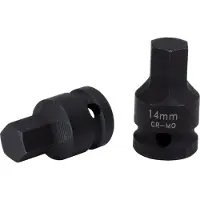 Ks Tools Broca de impacto de 1/2", marca Kraft, con cabeza hexagonal interior, de 14 mm