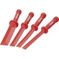 Vigor V2512, juego de herramientas para retirar juntas y alisar superficies, color rojo, 455 g, 4 piezas