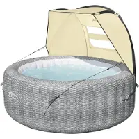 Bestway LAY-Z-SPA: Toldo protector solar para jacuzzi, 183x94x109 cm, modelo 60304