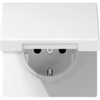 JUNG Enchufe SCHUKO de 16A, 250V con protección táctil, modelo LS 1520 BFKIK (LS1520BFKIKLWW)