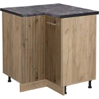 Vicco Armario de esquina R-Line Roble artesanal 75.6 cm , ET Antracita, Model 49128
