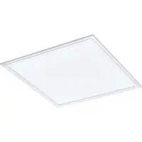 Eglo 98129, Cuadrada, Para techo, Blanca, Aluminio, Vidrio, Clase II, 21 W