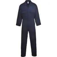 Portwest Mono de trabajo Euro, confeccionado en algodón, color azul, talla M