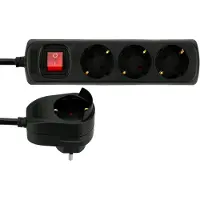REV : Regleta de enchufes de 3+1 tomas, 2 metros, con interruptor, color , modelo Powersplit