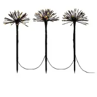 Konstsmide Lámpara LED Spiessle con 3 flores de diente de león