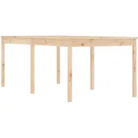 Syfax Mesa de jardín madera maciza de pino 203,5x100x76 cm