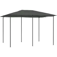 The Living Store Tienda portátil "Living", dimensiones 3x4x2,6 metros, color antracita, gramaje de 160 g/m²